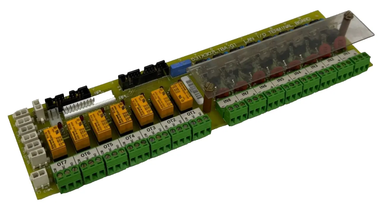 USED GENERAL ELECTRIC 531X307LTBAJG1 TERMINAL CARD LAN I/O