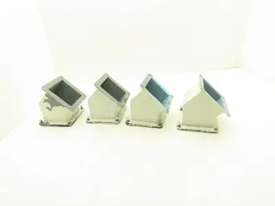 Wiegmann JWL454 4"x4" Wireway 45° Elbow Feed-Through Lot of 4