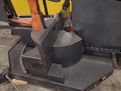 16" X 28" COSEN MODEL #SH-710LDM HORIZONTAL 60° MITERING BAND SAW: STOCK #23643