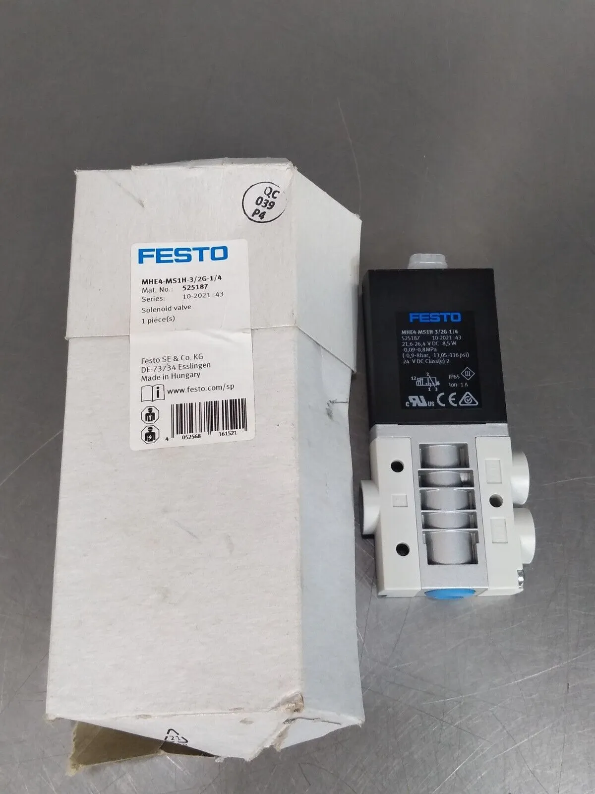 Festo MHE4-MS1H-3/2G-1/4 Solenoid Valve loc4E38