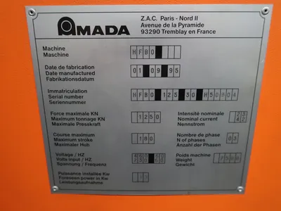 1995 AMADA HFBO125-30 Press Brakes | Mohawk Machinery (11)