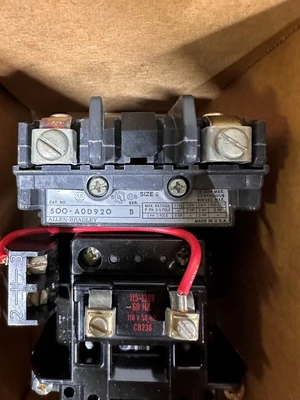 ALLEN BRADLEY 500-A0D920 SIZE #0 MOTOR STARTE