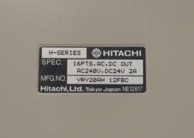 USED Hitachi Does Not Apply