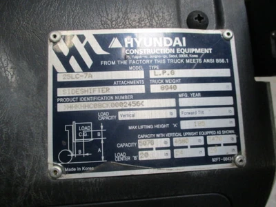 Used 2018 HYUNDAI 25LC-7A Liquid Propane Forklifts Pennsylvania US | National Lift Equipment #1382225