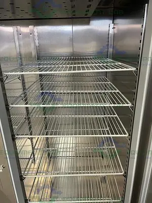USED MCCALL 1-1045C DOUBLE DOOR STAINLESS STEEL REFRIGERATOR 49 CU, FT., 115V