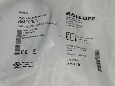 Balluff BMF 243K-NS-C-2A-SA2-S49-00,3 Magnetic Field Sensors For C-Slot BMF00EN