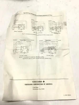WESCHLER INSTRUMENTS 103211A 1PH 2W 5A Single-Phase & Polyphase Wattmeter