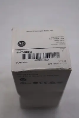 NEW 800T-QH2G Ser. V Allen-Bradley AB Green Pilot Light STOCK G598A