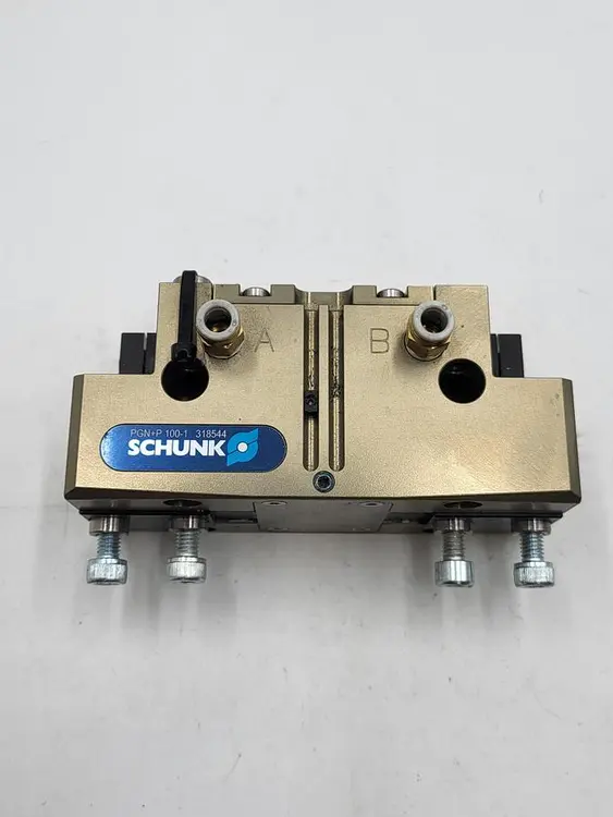 Used SCHUNK SCHUNK 318544 PGN-PLUS-P 100-1 ROBOTIC PNEUMATIC GRIPPERS Robot Parts | ND Industrial Surplus #1215826