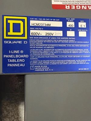 USED SQUARE D HCM23734M