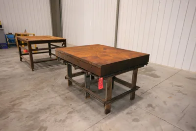 48″ x 60 3/4″ Welding Table, 1/2″ Thick, 36″ High