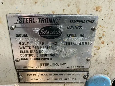 Used STERLING CO. S8410AX Misc Plastics Equipment Ohio US | HGR 24 #1521258