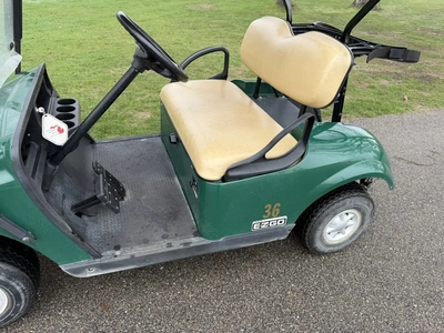 (1) 2017 E-Z-Go golf cart with a Kawasaki gas engine, model 625111G01, does not include Club canopy,...