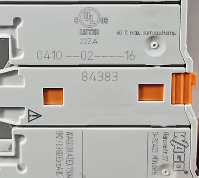 Wago 750-600/025-000 End Module. 3C-18