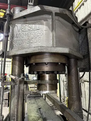 400 TON X 18' VERSON TRAVELING HEAD HYDRAULIC STRAIGHTENING PRESS: STOCK #23095