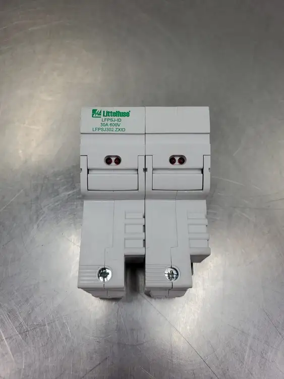 Used Littelfuse LFPSJ-ID Fuse Holder, 30A 600V, w/JTD3-1/2 Fuses Fuse Accessories | Palmetto Automation #1150741