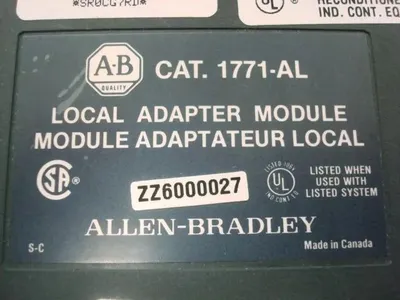 Allen Bradley 1771-AL PLC-2 I/O Local Adapter Module Used