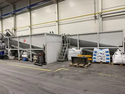 Aluminium and titanium chip processing plant