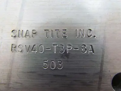 Snap Tite RSV40-T3P-8A Hydraulic Valve