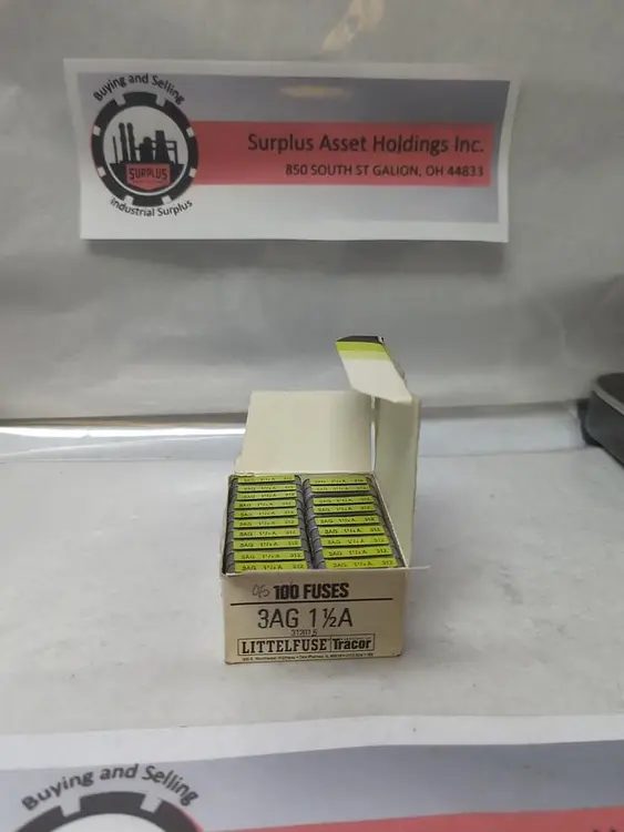 New | in-Stock LITTELFUSE 3AG 1-1/2A Miscellaneous Equipment (Electrical & Power) | Surplus Asset Holdings #1195010