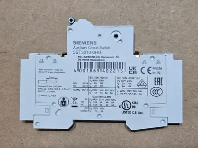 New | in-Stock SIEMENS 5ST3010-0HG Circuit Breaker Parts British Columbia CA | Lenmark #1488930