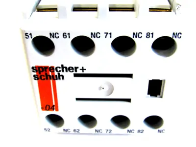 NEW LOT OF 2 SPRECHER+SCHUH CS7-PV-04 CONTACT BLOCK CS7PV04