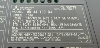 NEW MITSUBISHI MR-J4-10B-RJ SERVO AMPLIFIER MELSERVO J4