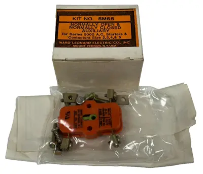 NEW WARD LEONARD 5M65 AUXILIARY CONTACT SER. 5000