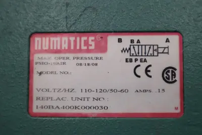 NUMATICS 140BA400K000030 SOLENOID VALVE 140 SERIES - STOCK GF779