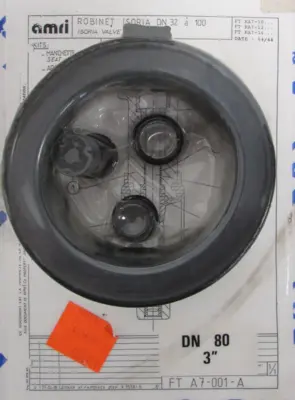 NEW LOT OF 4 KSB AMRI FT A7-001-A VALVE LINER KIT 3" FTA7001A
