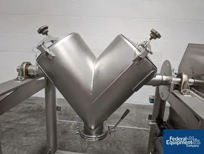 USED Patterson-Kelley 2 Cu Ft P-K Twin Shell Blender, S/S,