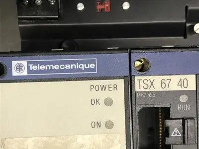 USED TELEMECANIQUE TSXRKN82FD SCHNEIDER RACK TSX 67 40 + CARDS