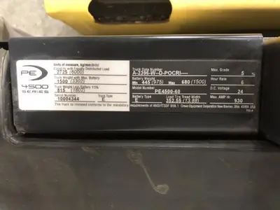 USED 2015 CROWN PE4500-60