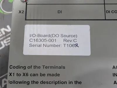 MOOG C16305-001 ParCon Jr. Parison Programmer I/O Board Rev. C Used