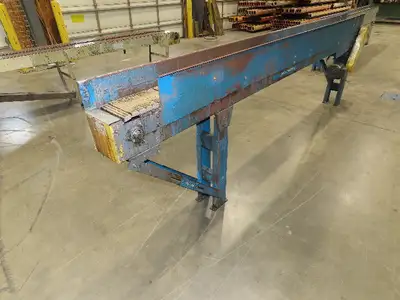 New London Engineering 7.5"x12' Plastic Roller Belt Accumulating Conveyor 30 FPM