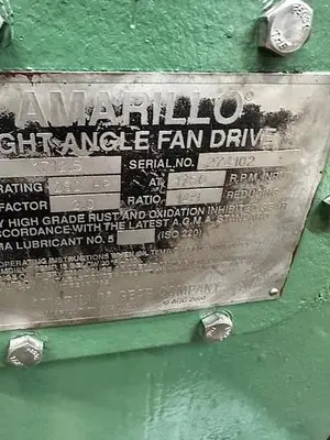 Amarillo 1712.5   Right Angle Double Reduction Cooling Tower Gearbox   Ratio 14.1