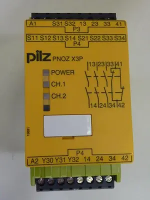 USED PILZ PNOZX3P24VDC24VAC3N O1N C1SO