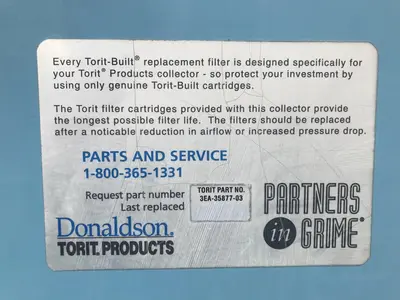Used 2011 DONALDSON TORIT ADMC-AD8 Dust Collectors Illinois US | Aucto #1306851