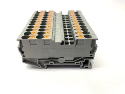 USED PHOENIX CONTACT FEED-THROUGH TERMINAL BLOCK 3211771 LOT OF 12