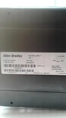 Used ALLEN-BRADLEY ALLEN-BRADLEY CONTROL LOGIX 10 SLOTS CHASSIS POWER SUPPLY AC 1756-PA72/C Power Supplies | ND Industrial Surplus #1212054