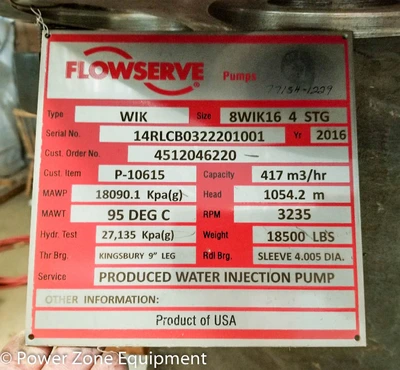 NEW FLOWSERVE 8WIK16