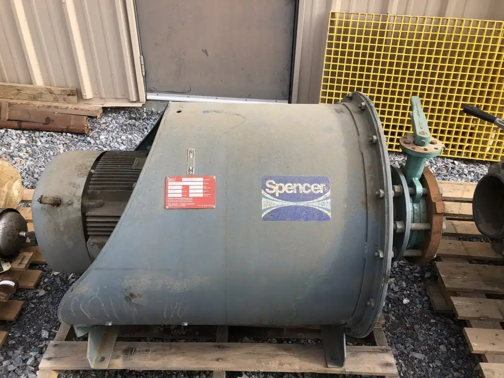 Spencer 24104B1 15HP Multistage Fabricated Centrifugal Blower 364CFM 3500RPM