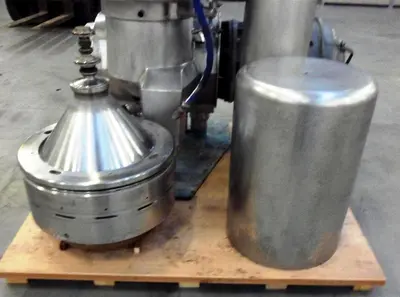 Alfa-Laval MRPX 314 HGV-74C hot milk separator, 316SS.