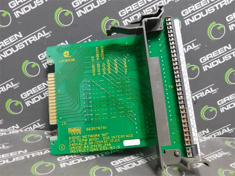 Bailey Controls NIDI01 Network 90 Input/Output Termination Module No Cover Used