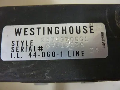 USED WESTINGHOUSE 237A970G01