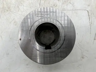 (2) 1.000-8 UNRC INFEED DIE DIA 5.497 / 593609 CENTRAL 36670: stock 16368