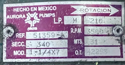 Used AURORA _UNKNOWN_ Centrifugal Pumps MX | MAQUINARIA PECUSA #1464831