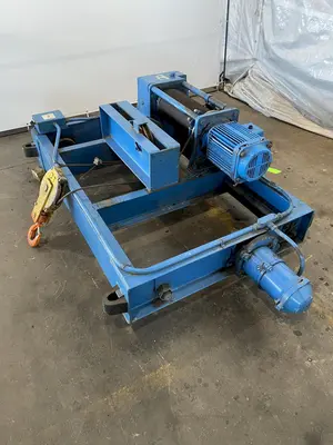 3 TON ACE TOP RUNNING DOUBLE GIRDER TROLLEY HOIST. STOCK #0309922