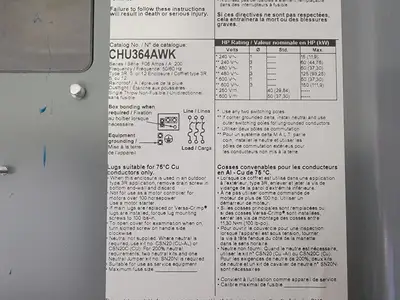 New | in-Stock SQUARE D CHU364AWK Switchgears British Columbia CA | Lenmark #367222