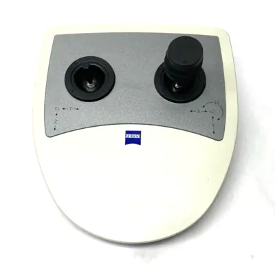 USED ZEISS DUAL-JOYSTICK X-Y-Z SPECIMEN STAGE CONTROLLER FOR ELECTRONIC MICR